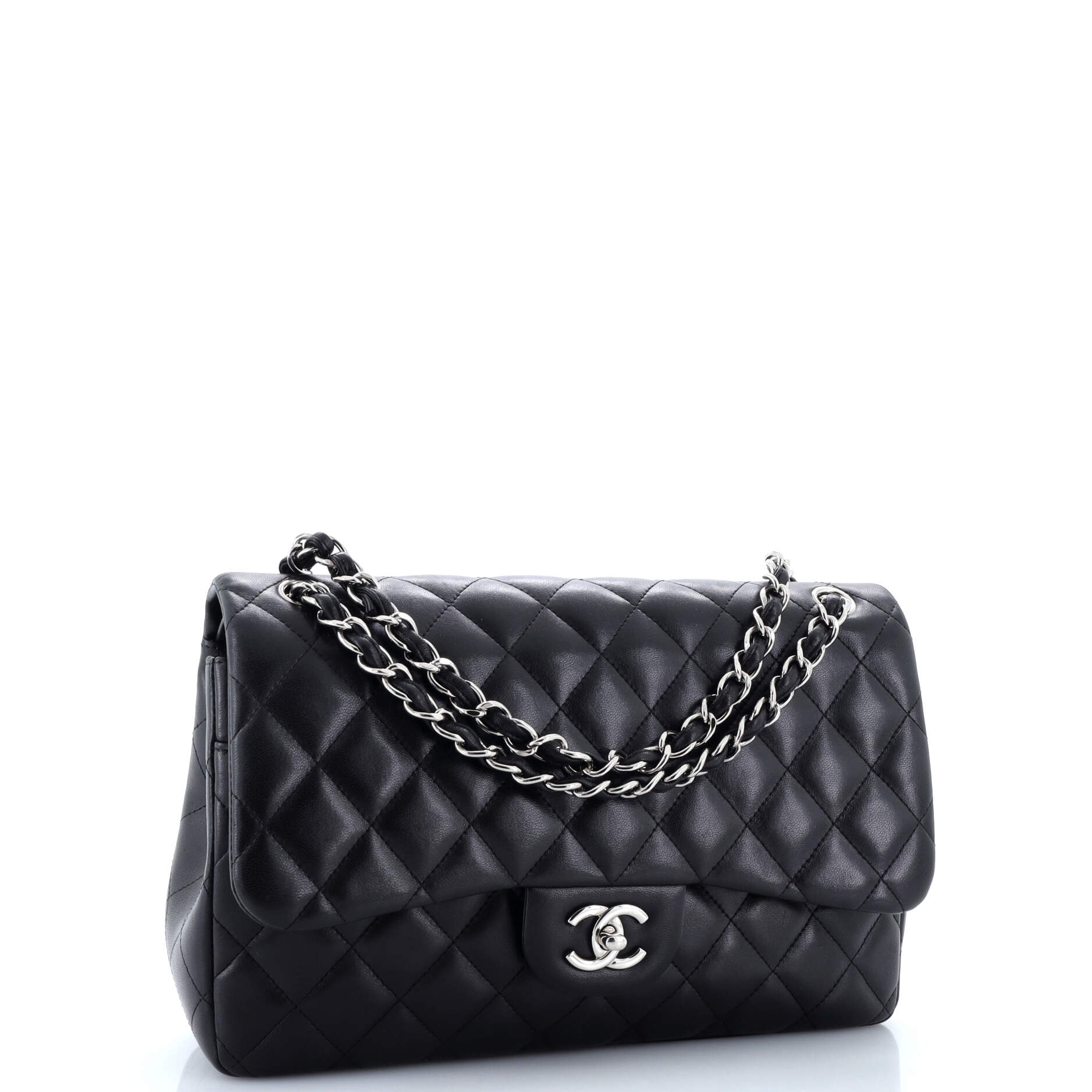 Chanel Classic Double Flap Bag Quilted Lambskin Jumbo