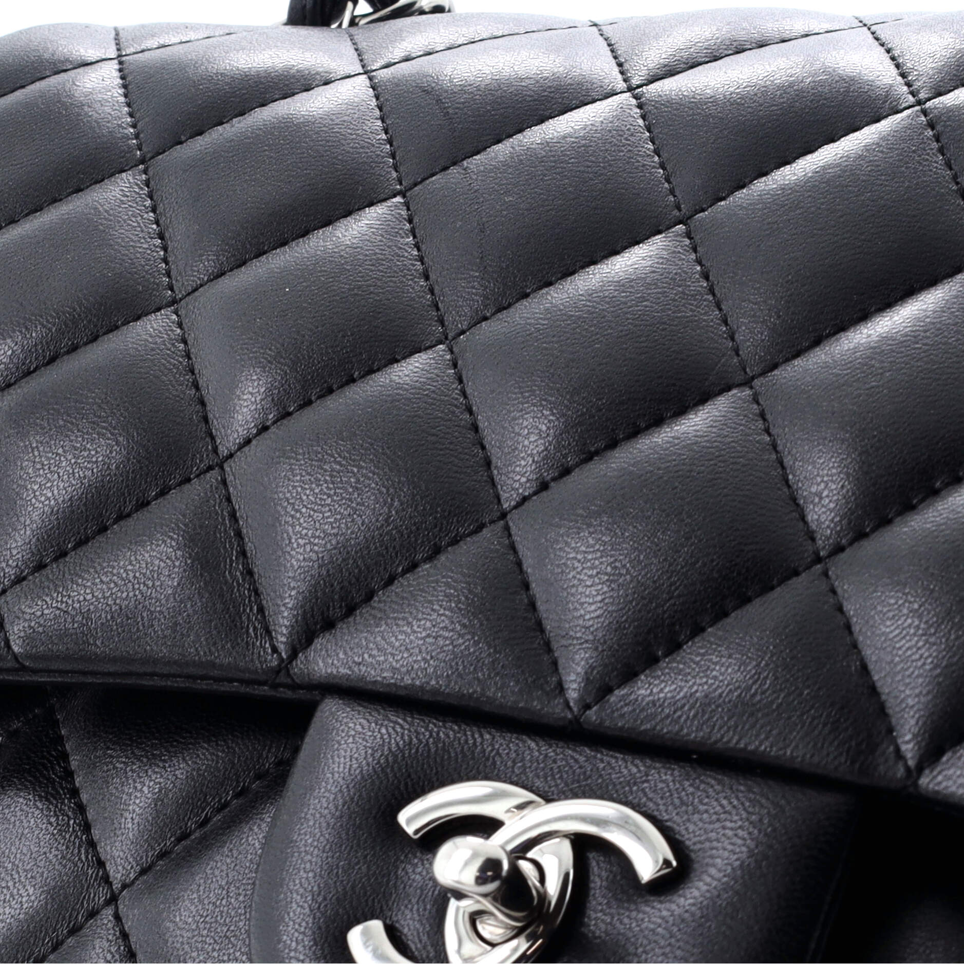 Chanel Classic Double Flap Bag Quilted Lambskin Jumbo