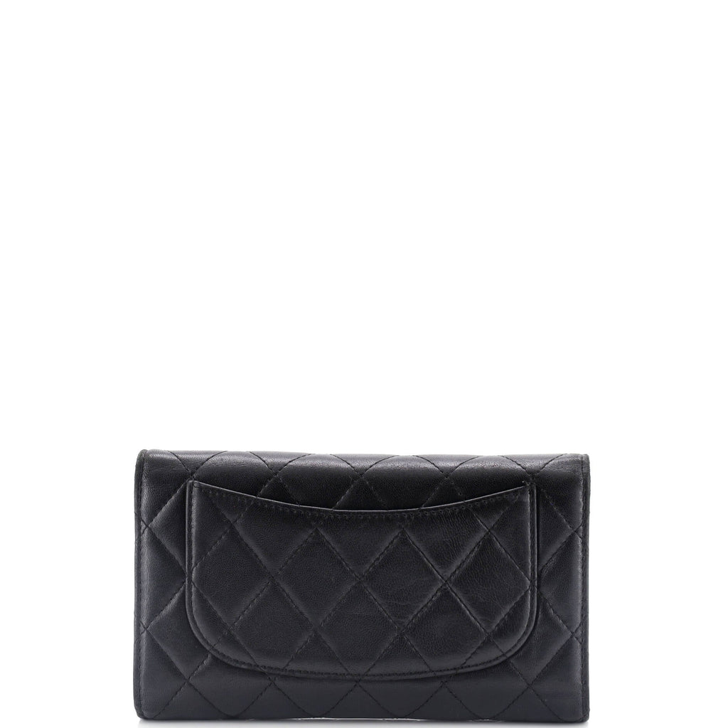 Chanel L-Flap Wallet Quilted Lambskin Long