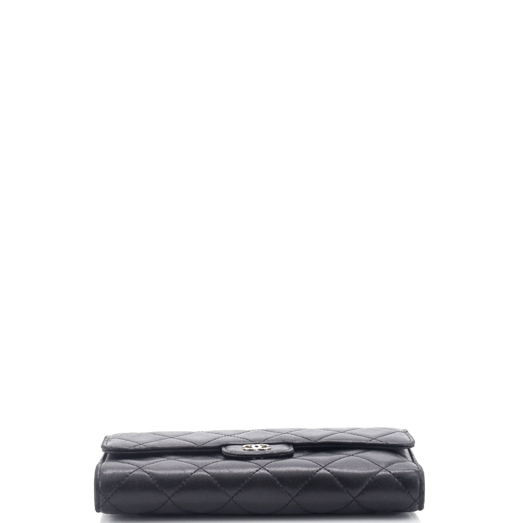 Chanel L-Flap Wallet Quilted Lambskin Long