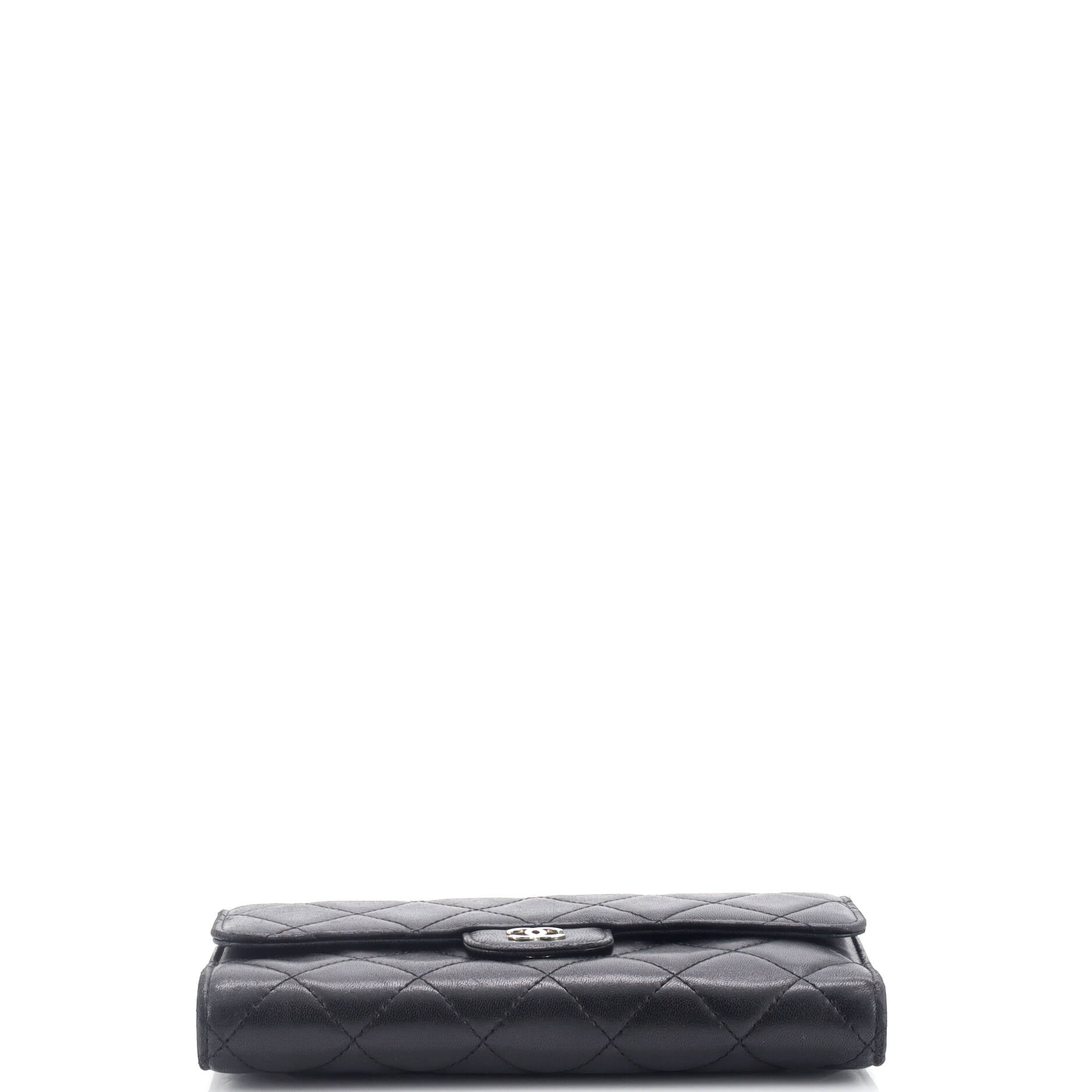 Chanel L-Flap Wallet Quilted Lambskin Long