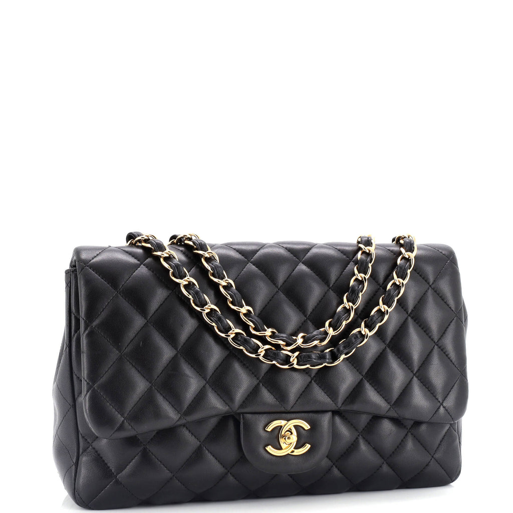 Chanel Classic Single Flap Bag Quilted Lambskin Jumbo