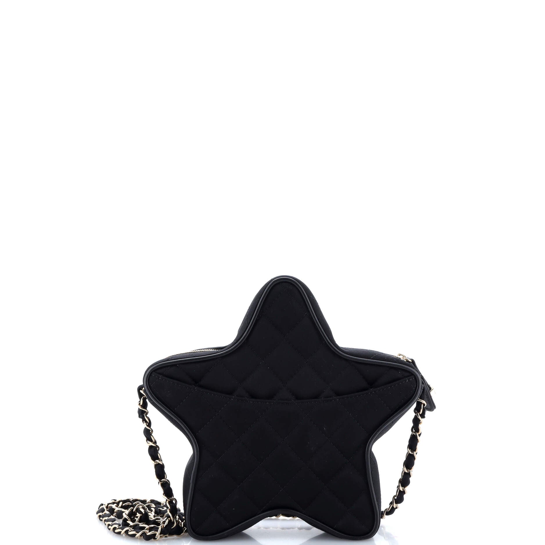 Chanel CC Walk of Fame Star Bag Quilted Satin