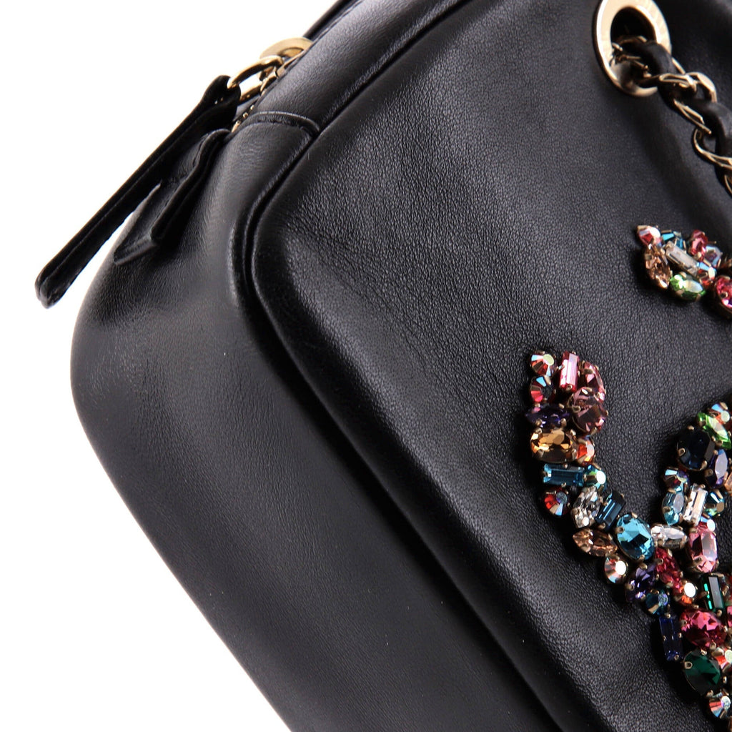 Chanel Giant Crystal CC Camera Bag Embellished Lambskin Small