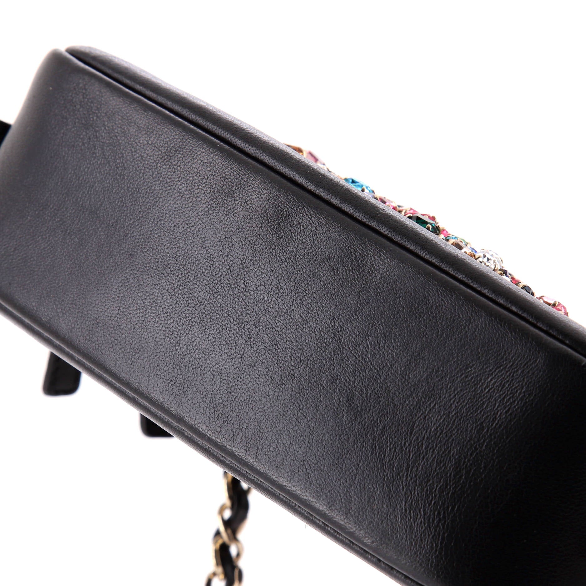 Chanel Giant Crystal CC Camera Bag Embellished Lambskin Small