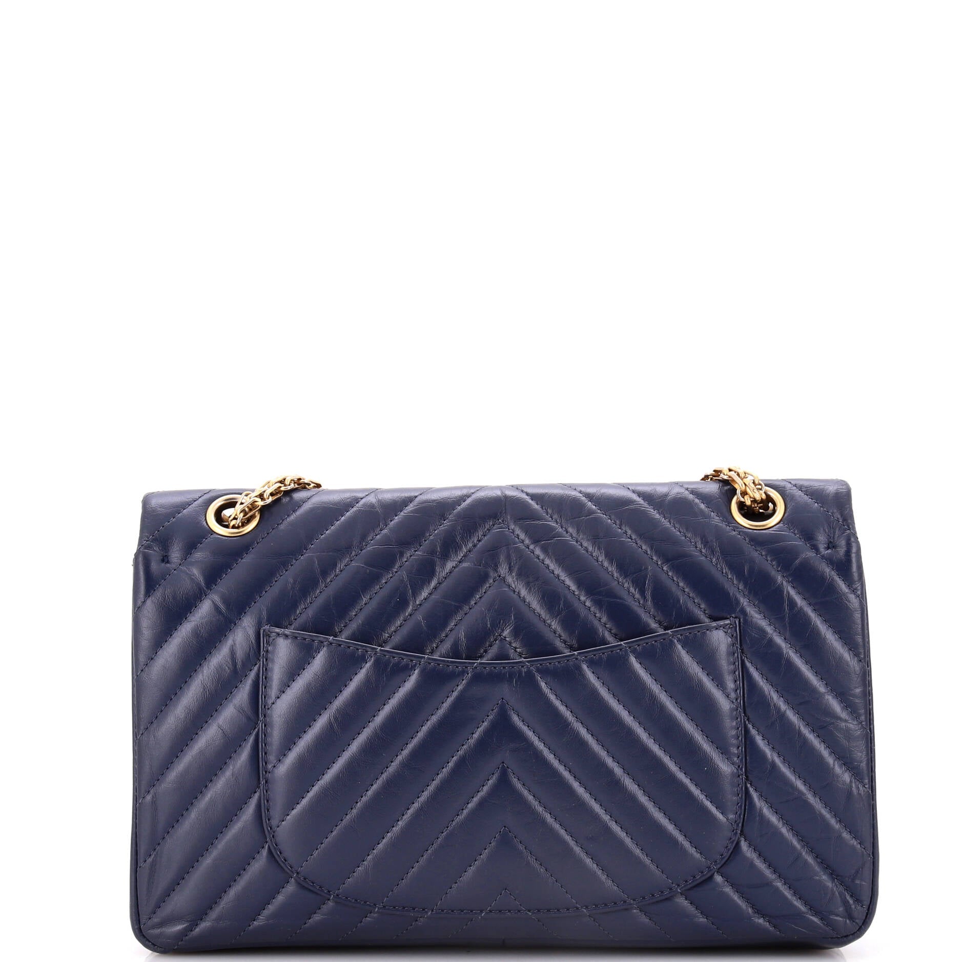 Chanel Reissue 2.55 Flap Bag Chevron Aged Calfskin 226