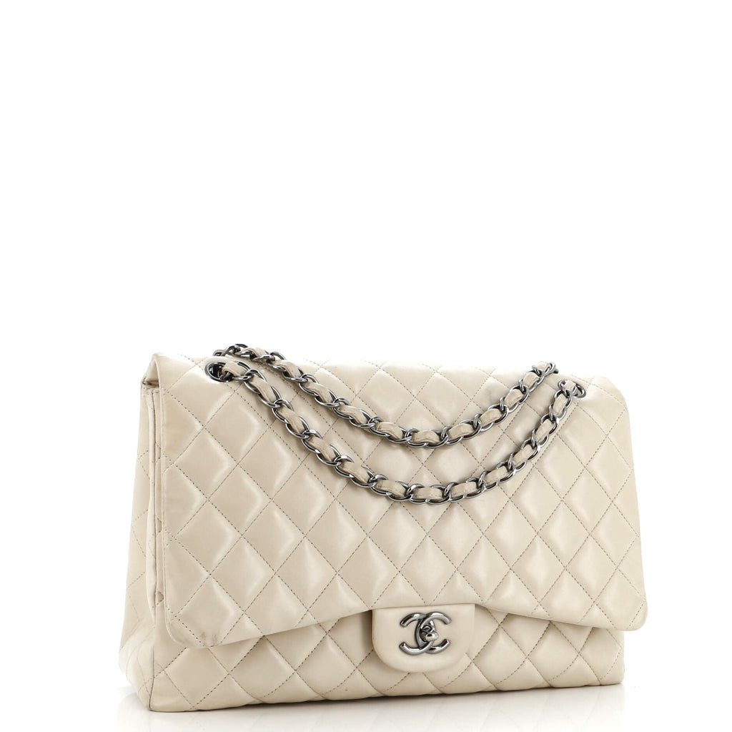 Chanel Classic Single Flap Bag Quilted Lambskin Jumbo