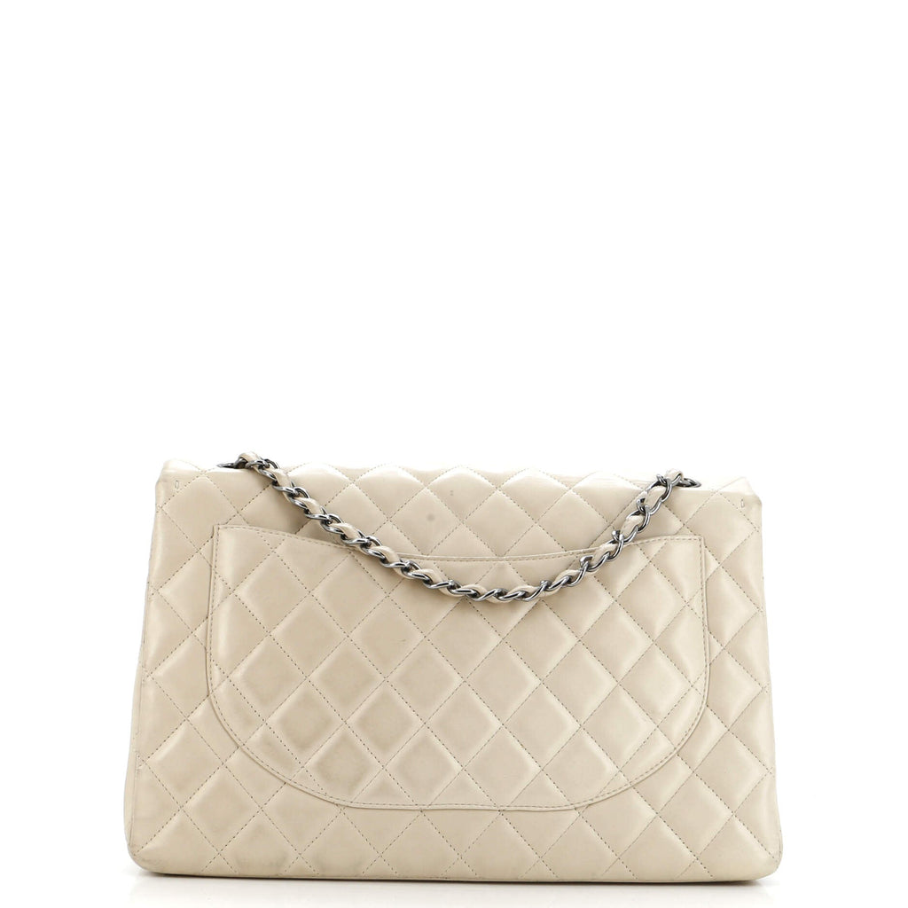 Chanel Classic Single Flap Bag Quilted Lambskin Jumbo