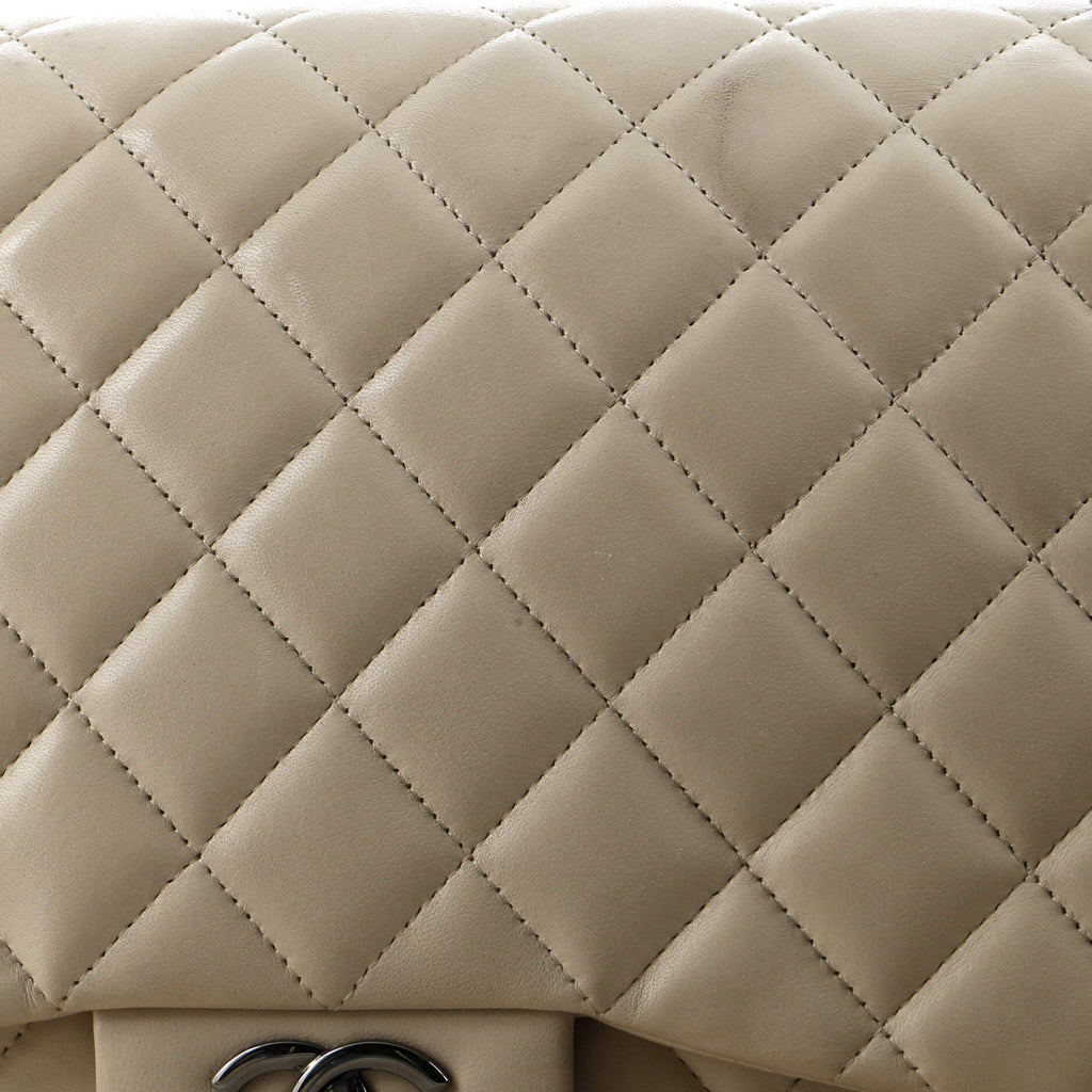 Chanel Classic Single Flap Bag Quilted Lambskin Jumbo