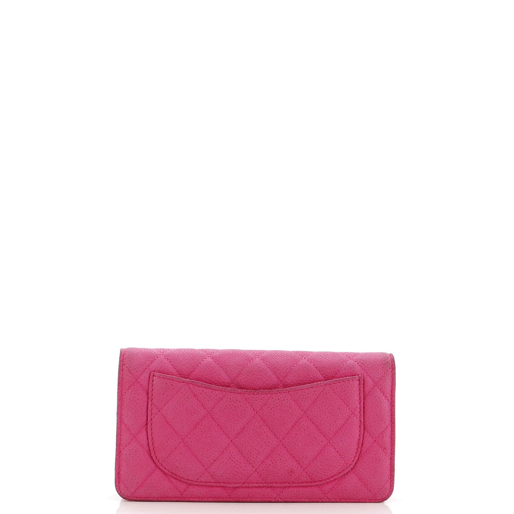 Chanel L-Yen Wallet Quilted Caviar