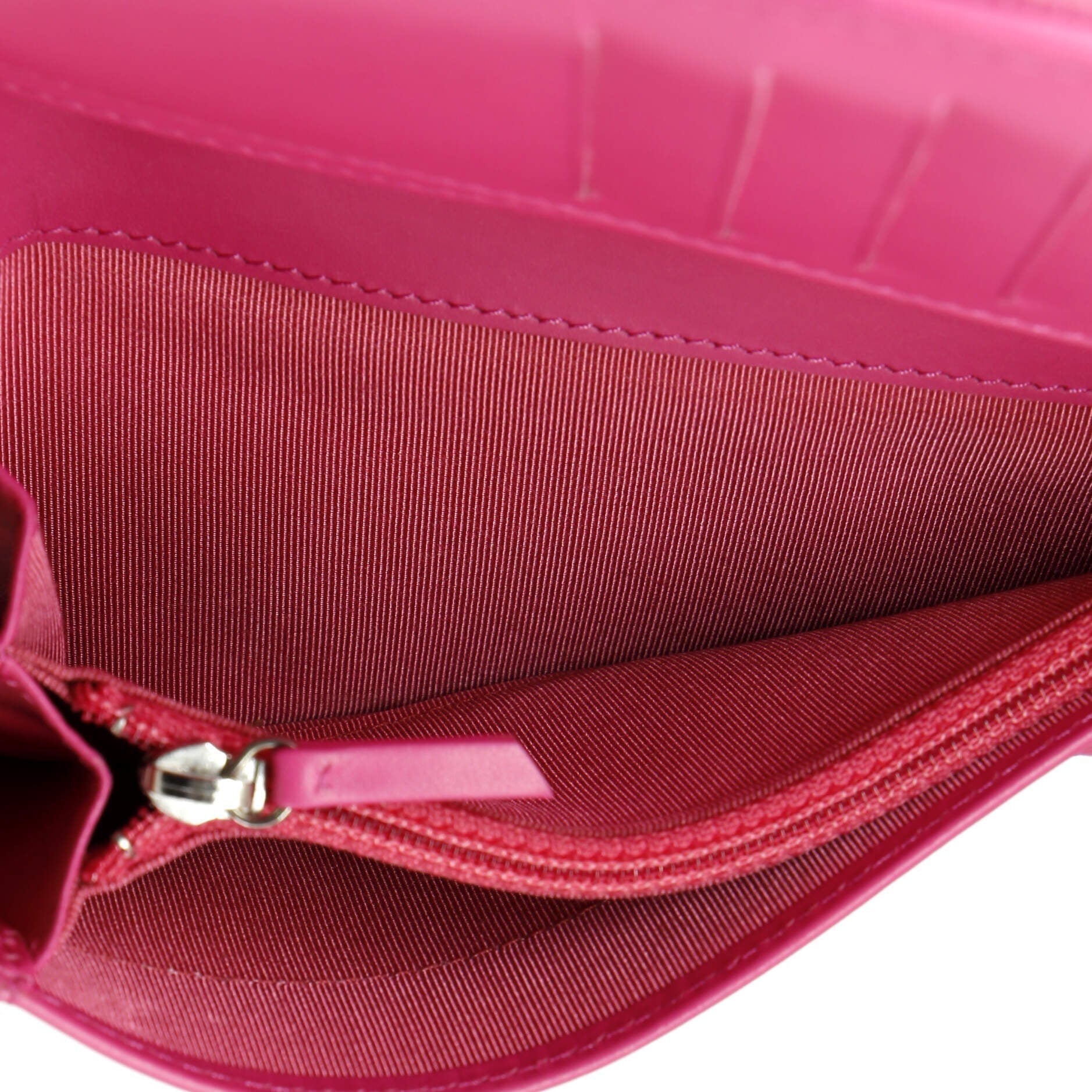 Chanel L-Yen Wallet Quilted Caviar