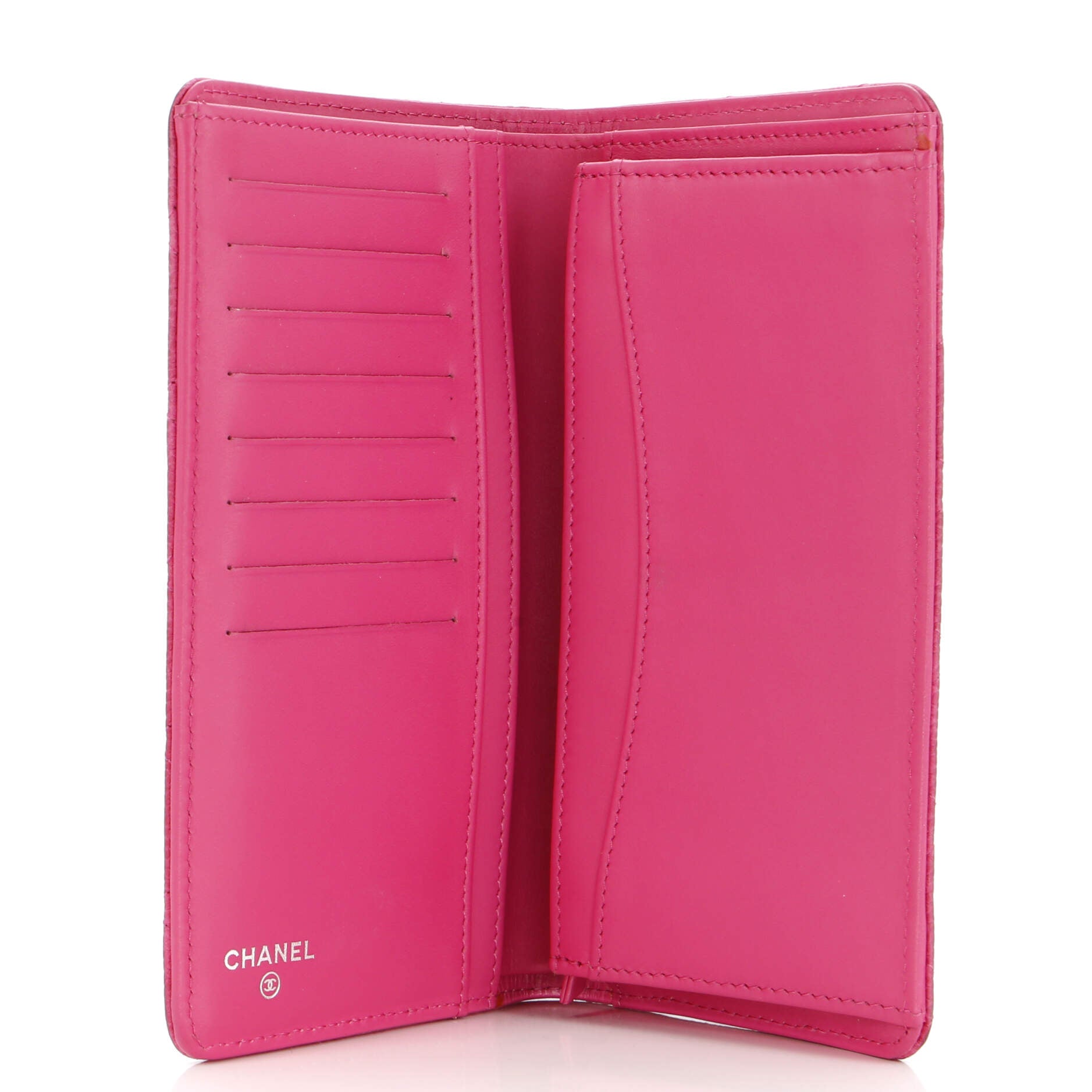 Chanel L-Yen Wallet Quilted Caviar