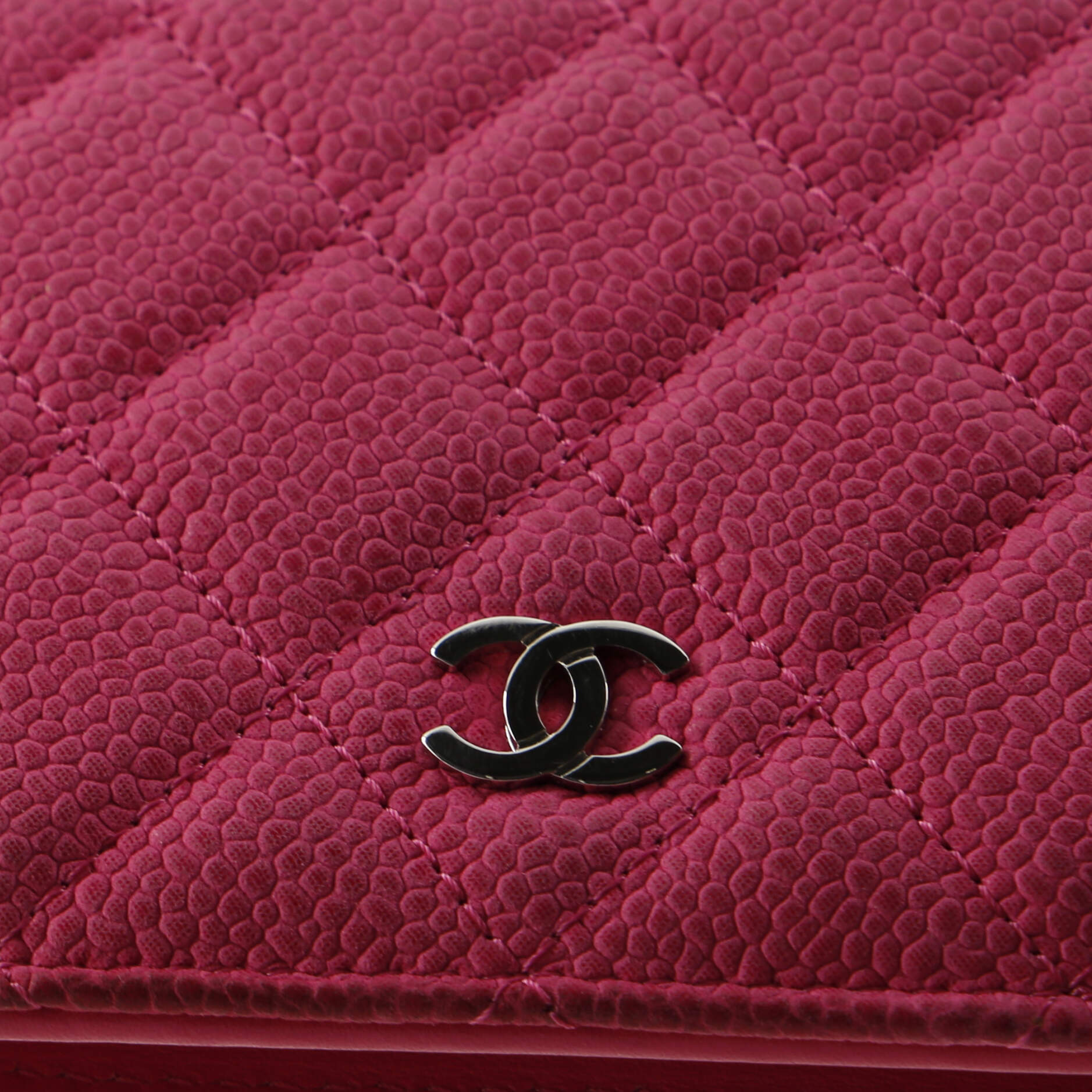 Chanel L-Yen Wallet Quilted Caviar