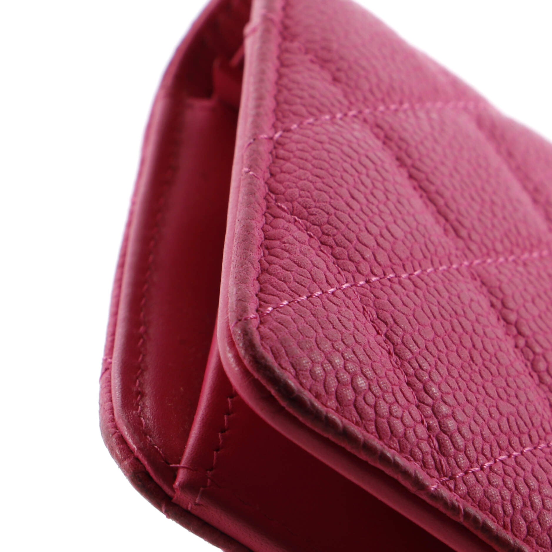 Chanel L-Yen Wallet Quilted Caviar