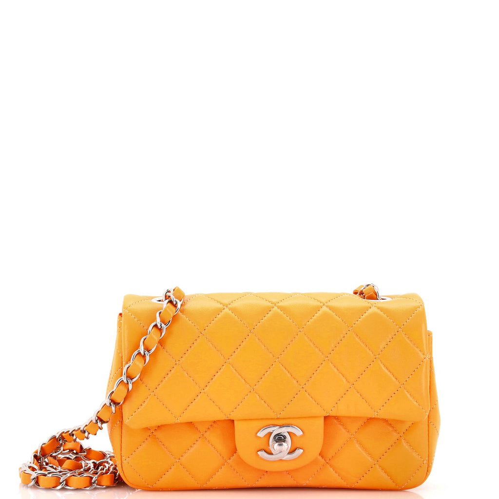Chanel Classic Single Flap Bag Quilted Lambskin Mini