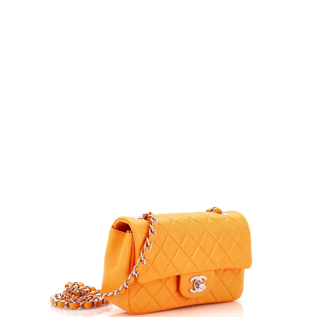 Chanel Classic Single Flap Bag Quilted Lambskin Mini