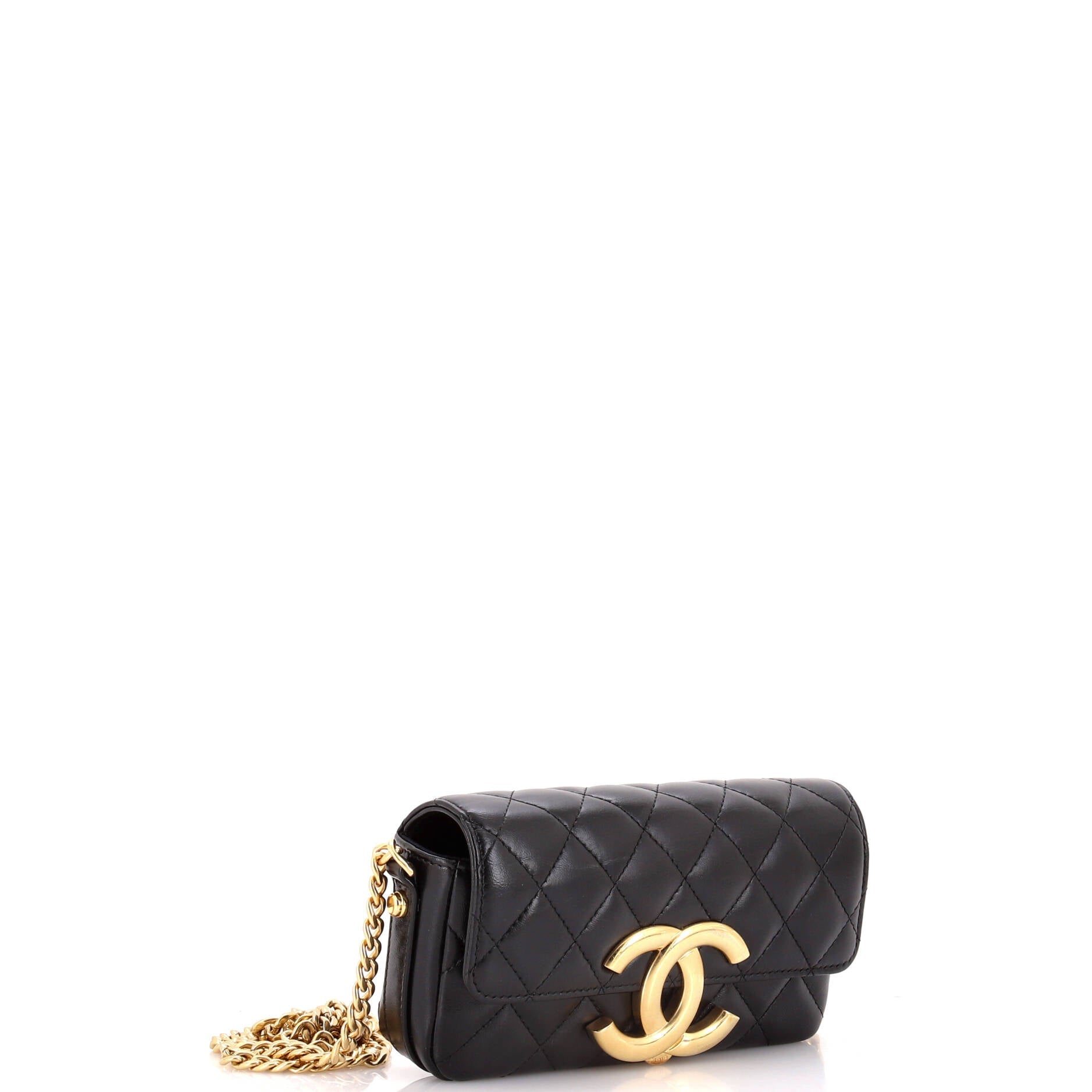 Chanel Giant CC Flap Baguette Bag Quilted Lambskin