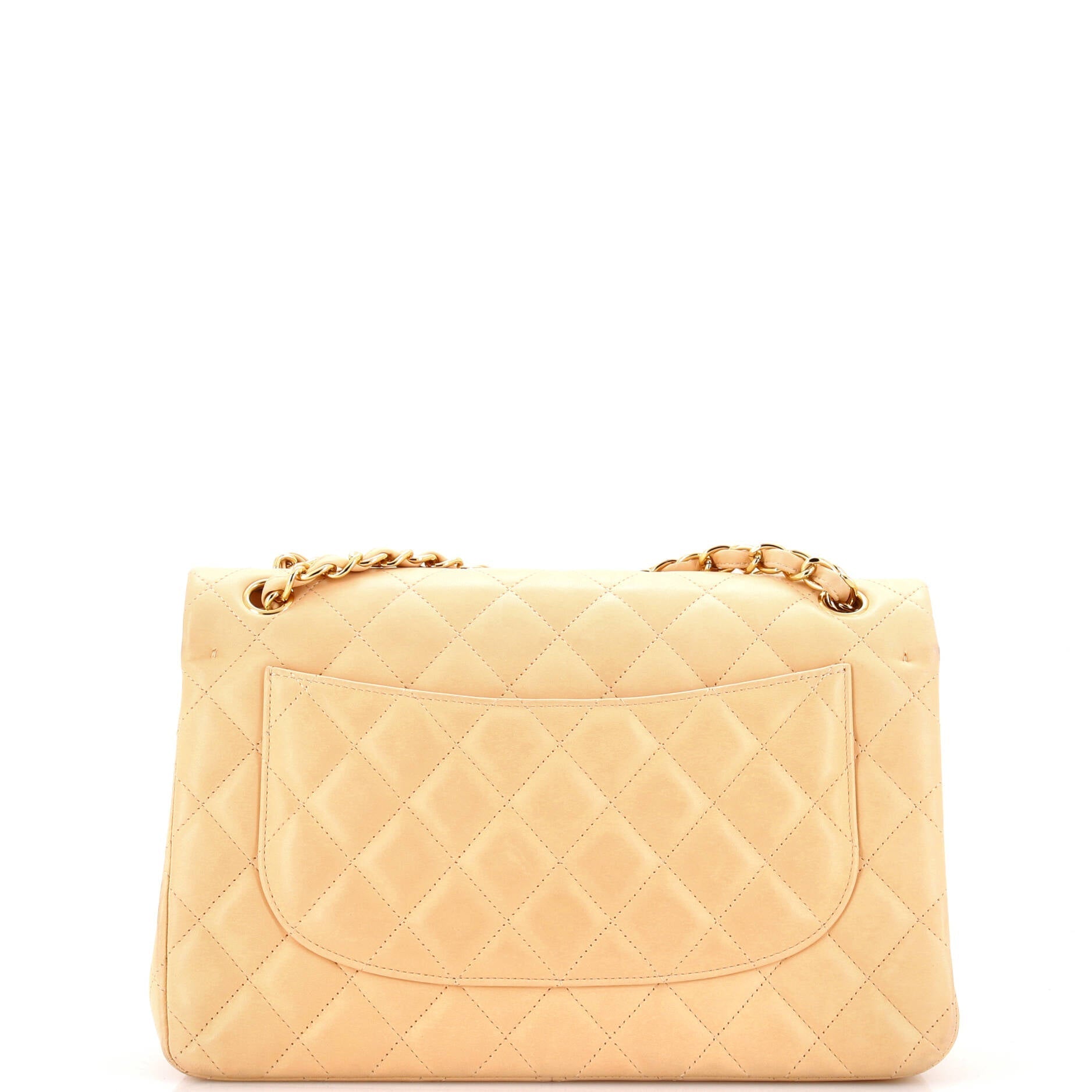 Chanel Classic Double Flap Bag Quilted Lambskin Jumbo