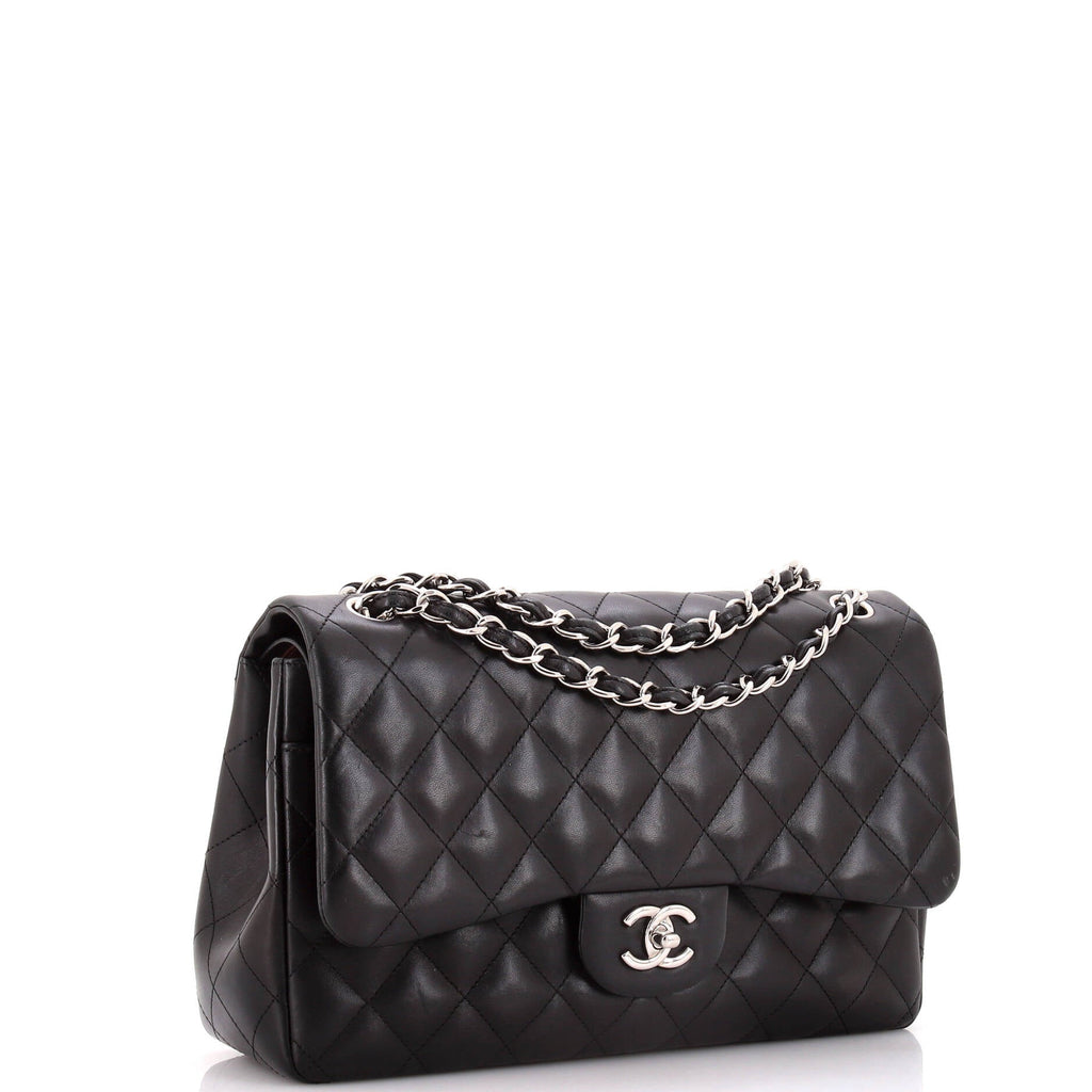 Chanel Classic Double Flap Bag Quilted Lambskin Jumbo