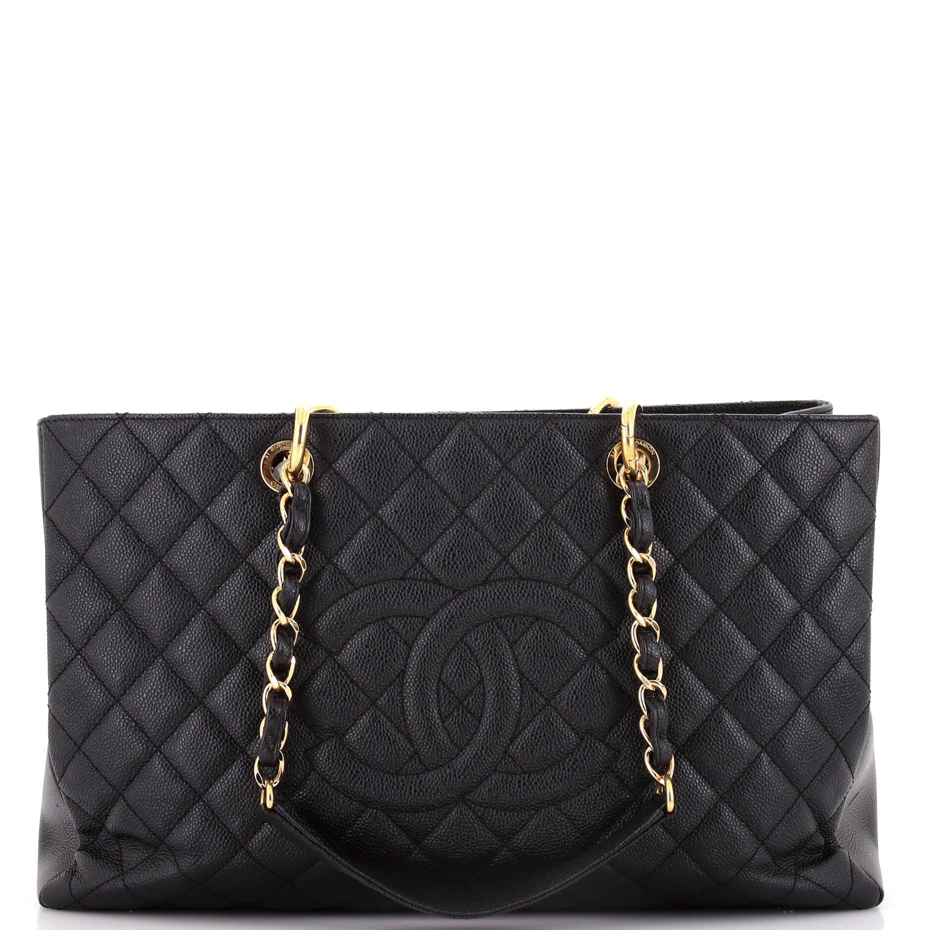 Chanel Grand Shopping Tote Quilted Caviar XL