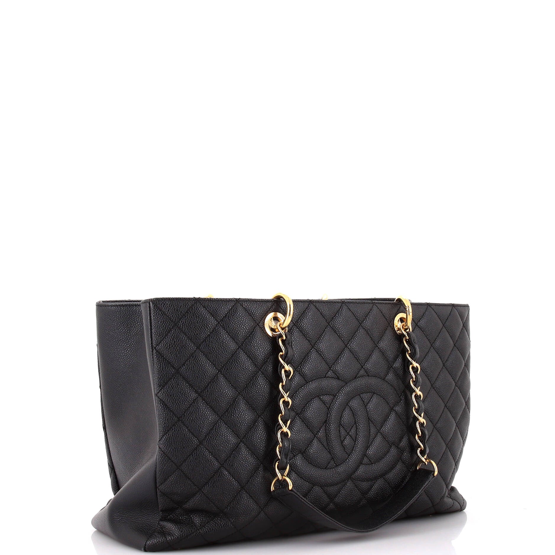 Chanel Grand Shopping Tote Quilted Caviar XL