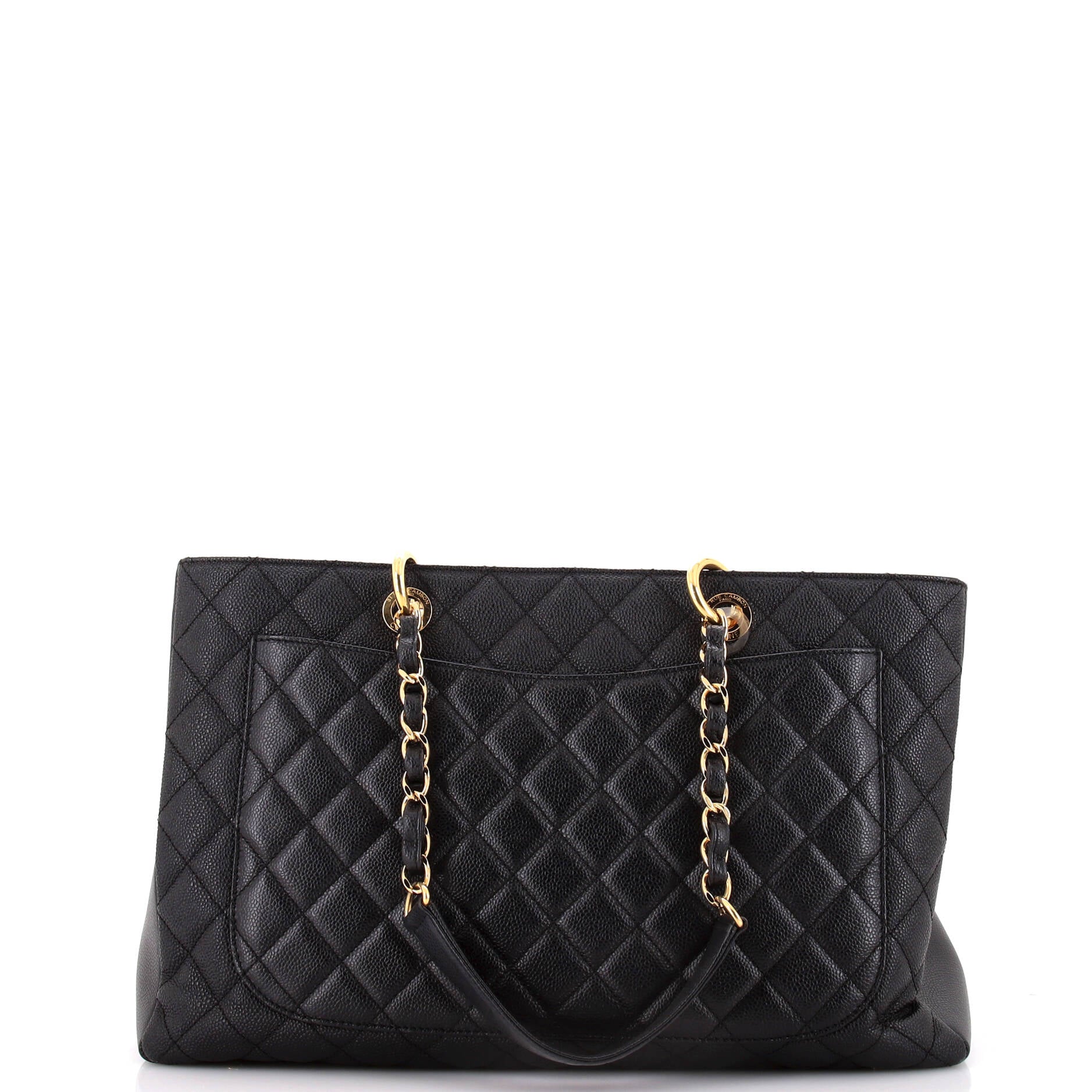 Chanel Grand Shopping Tote Quilted Caviar XL