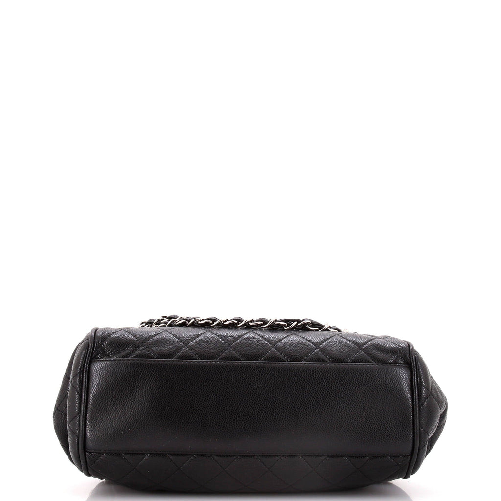 Chanel Timeless Accordion Flap Bag Quilted Caviar