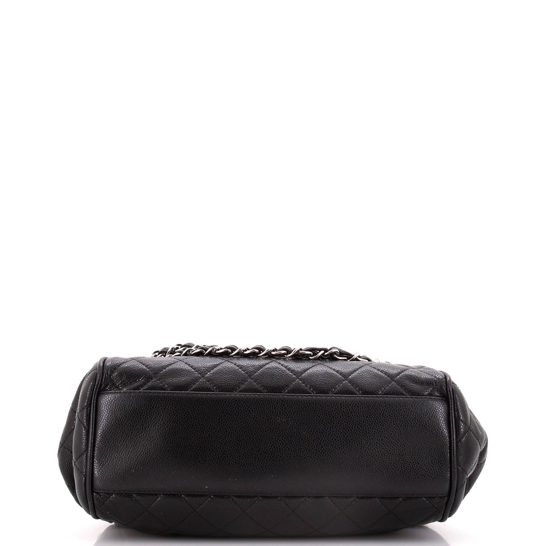Chanel Timeless Accordion Flap Bag Quilted Caviar