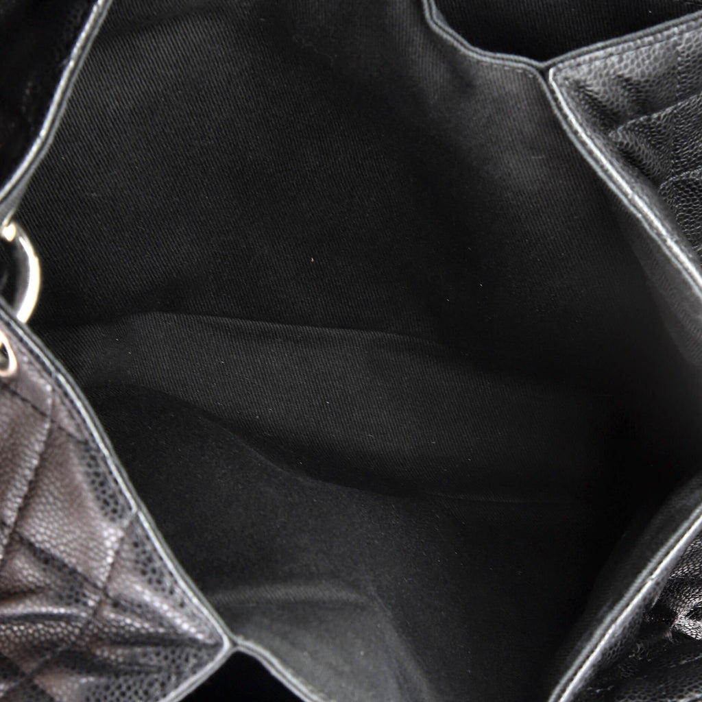 Chanel Timeless Accordion Flap Bag Quilted Caviar
