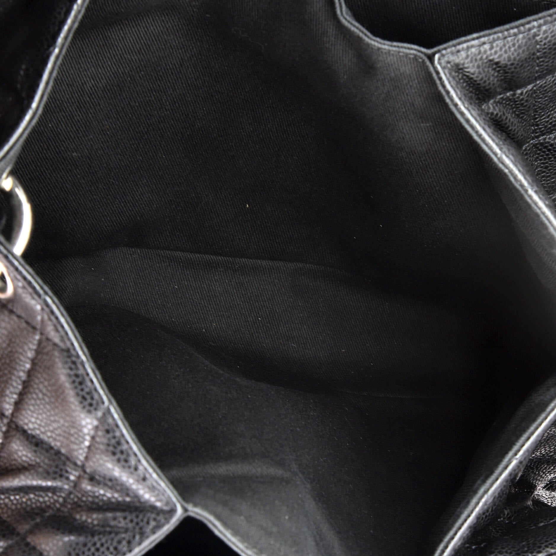 Chanel Timeless Accordion Flap Bag Quilted Caviar