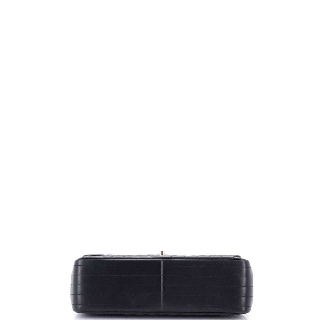 Chanel Classic Double Flap Bag Chevron Lambskin Jumbo
