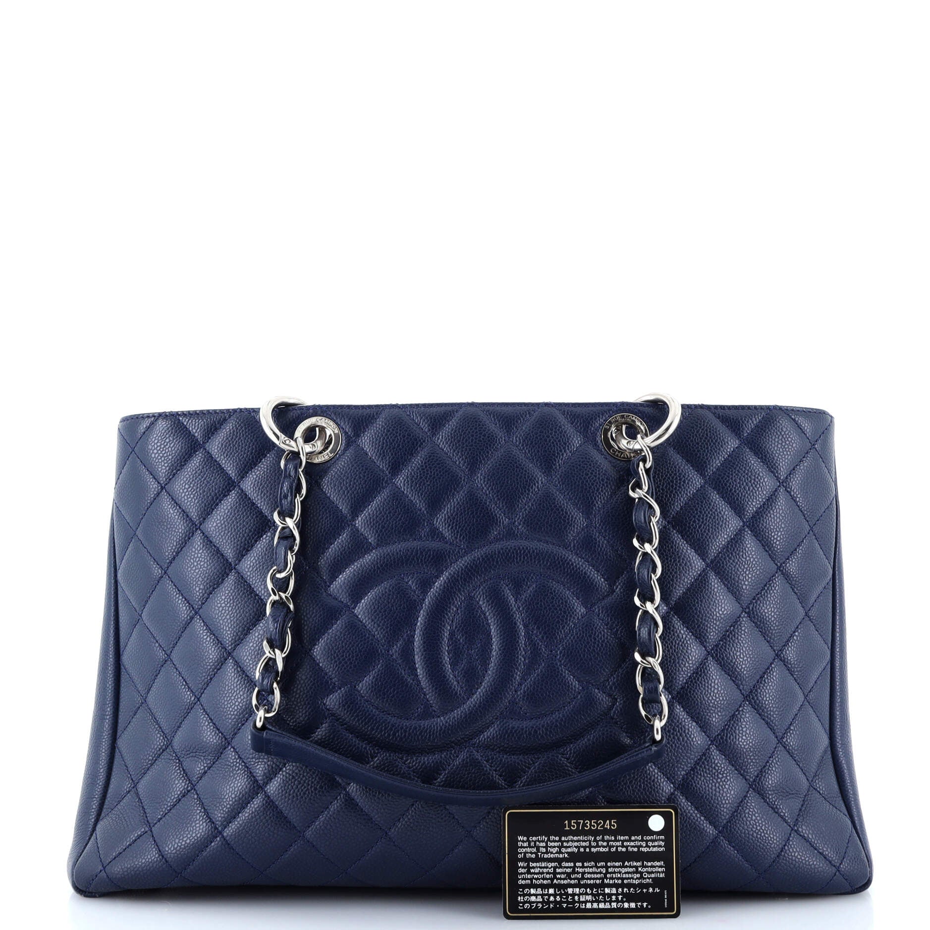 Chanel Grand Shopping Tote Quilted Caviar XL