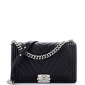 Chanel Boy Flap Bag Chevron Calfskin New Medium