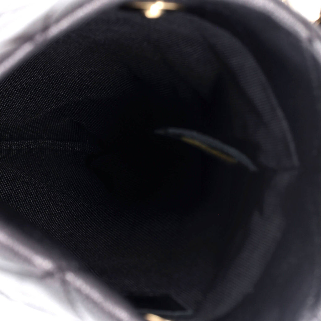 Chanel Chain Around Flat Phone Holder Crossbody Quilted Lambskin