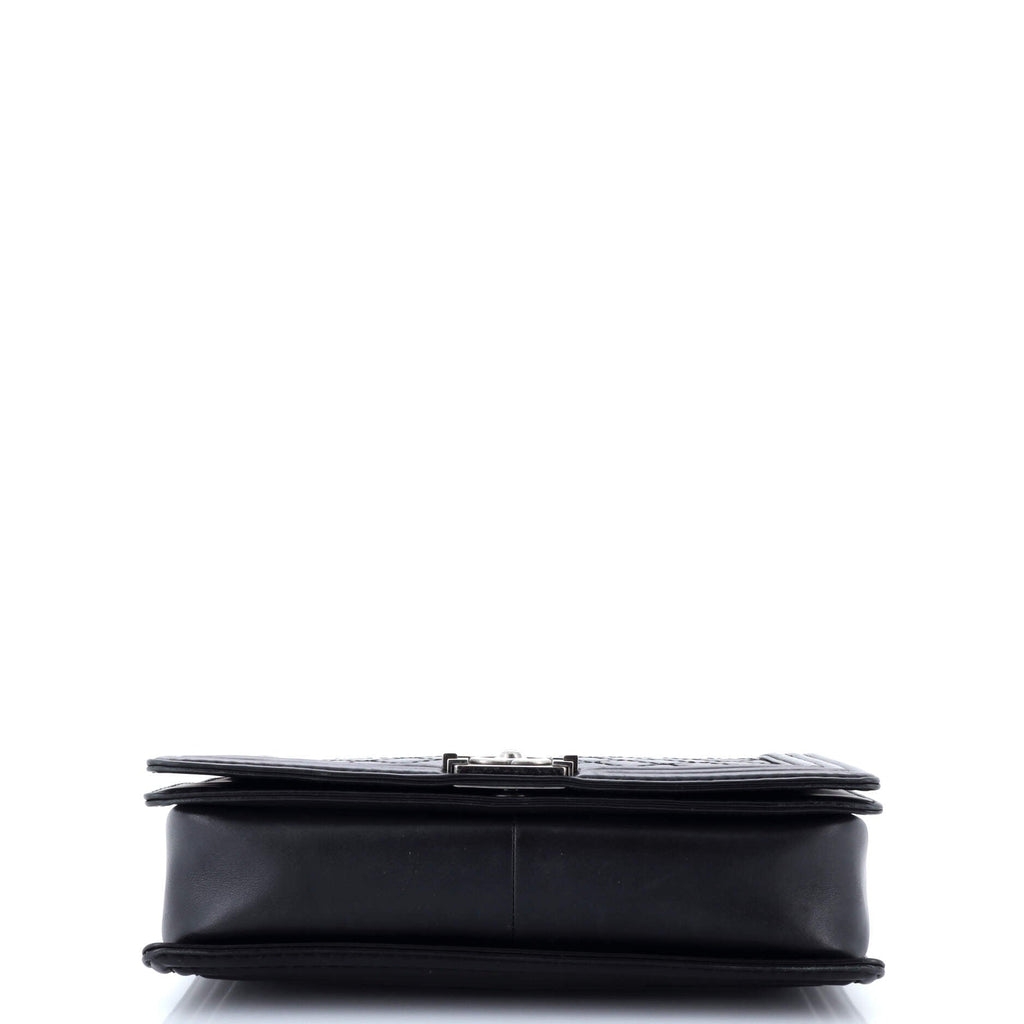 Chanel Stitch Boy Flap Bag Quilted Calfskin Large