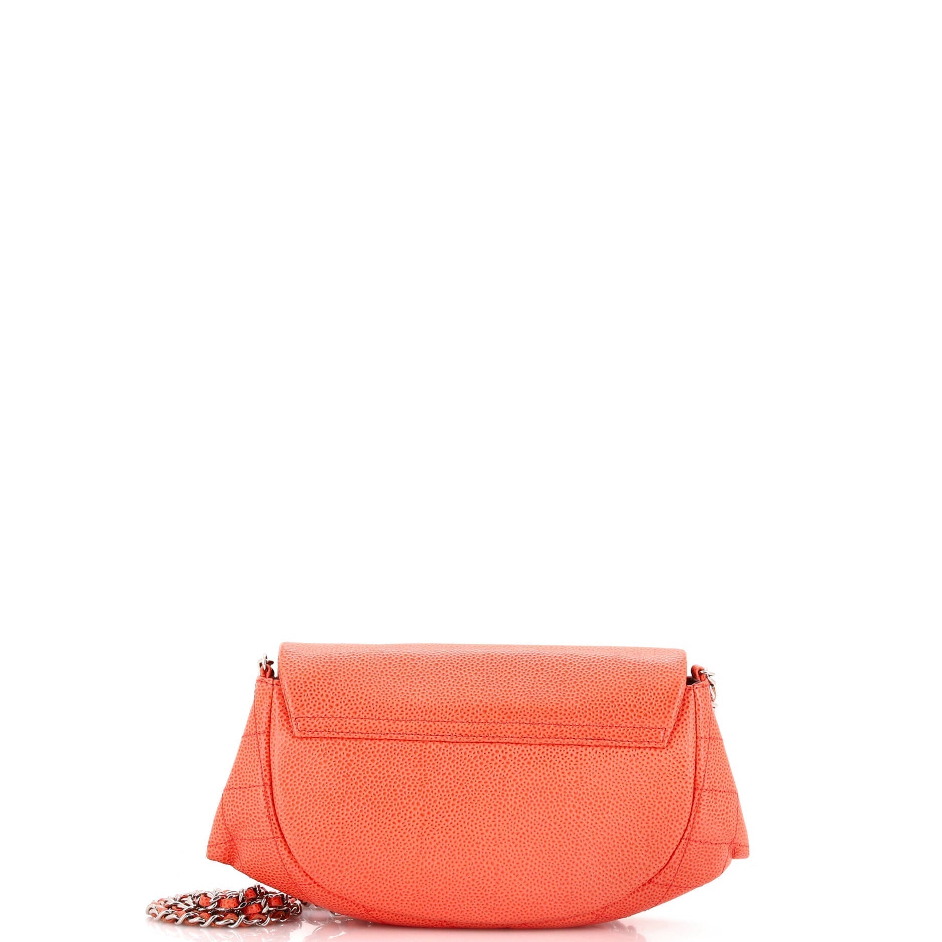 Chanel Half Moon Wallet on Chain Caviar