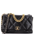Chanel 19 Flap Bag Quilted Leather Maxi