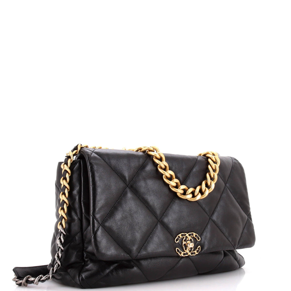 Chanel 19 Flap Bag Quilted Leather Maxi