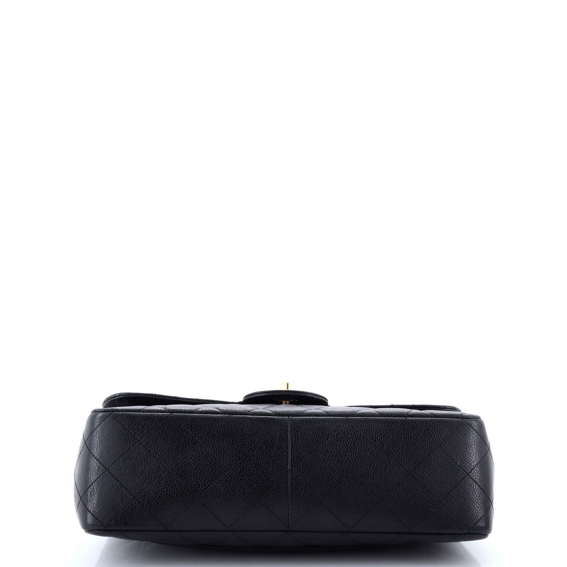 Chanel Classic Single Flap Bag Quilted Caviar Jumbo