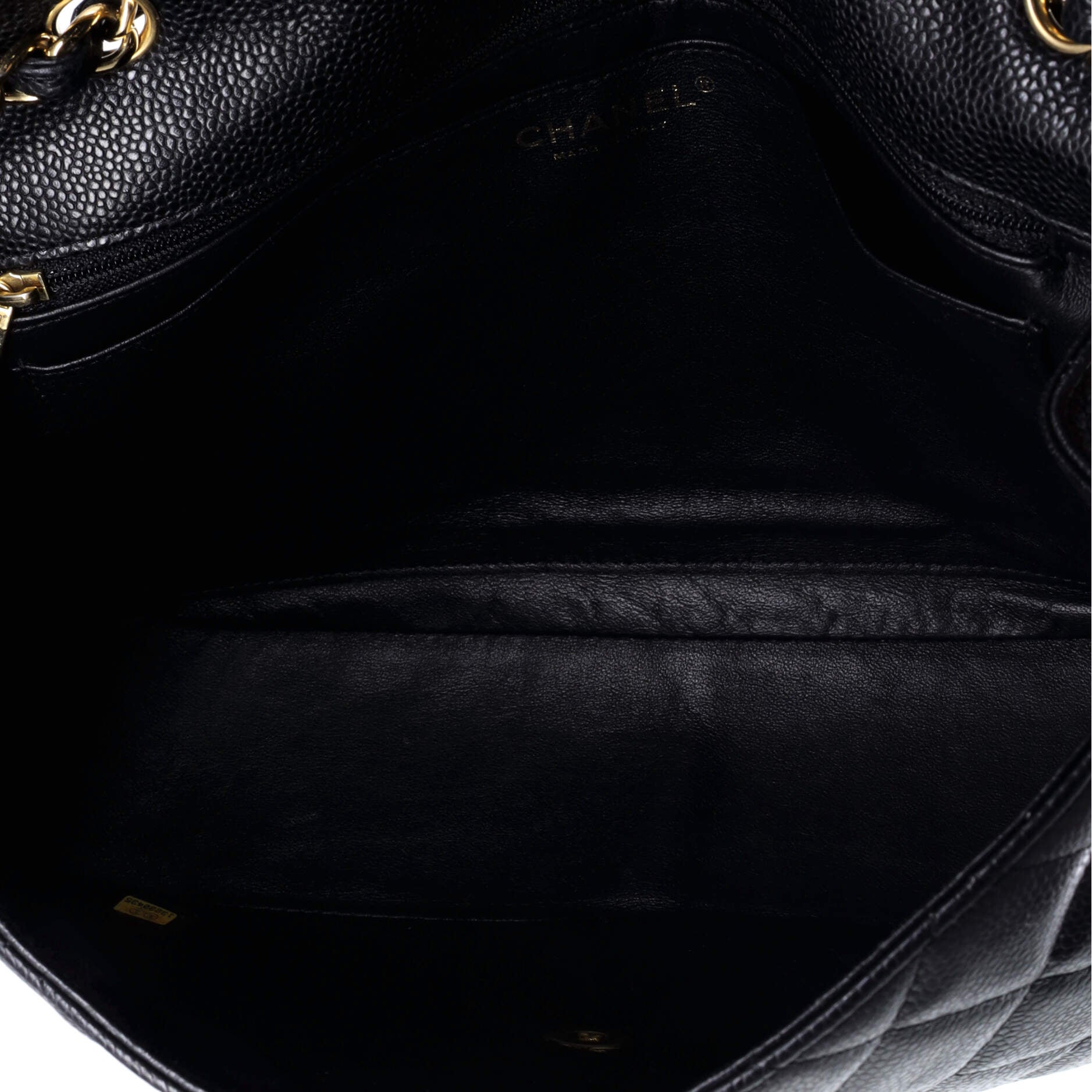 Chanel Classic Single Flap Bag Quilted Caviar Jumbo