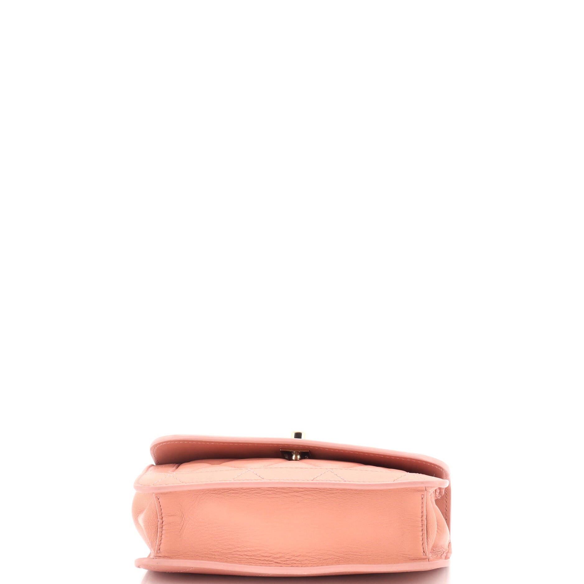Chanel CC Front Pocket Flap Bag Stitched Calfskin Small