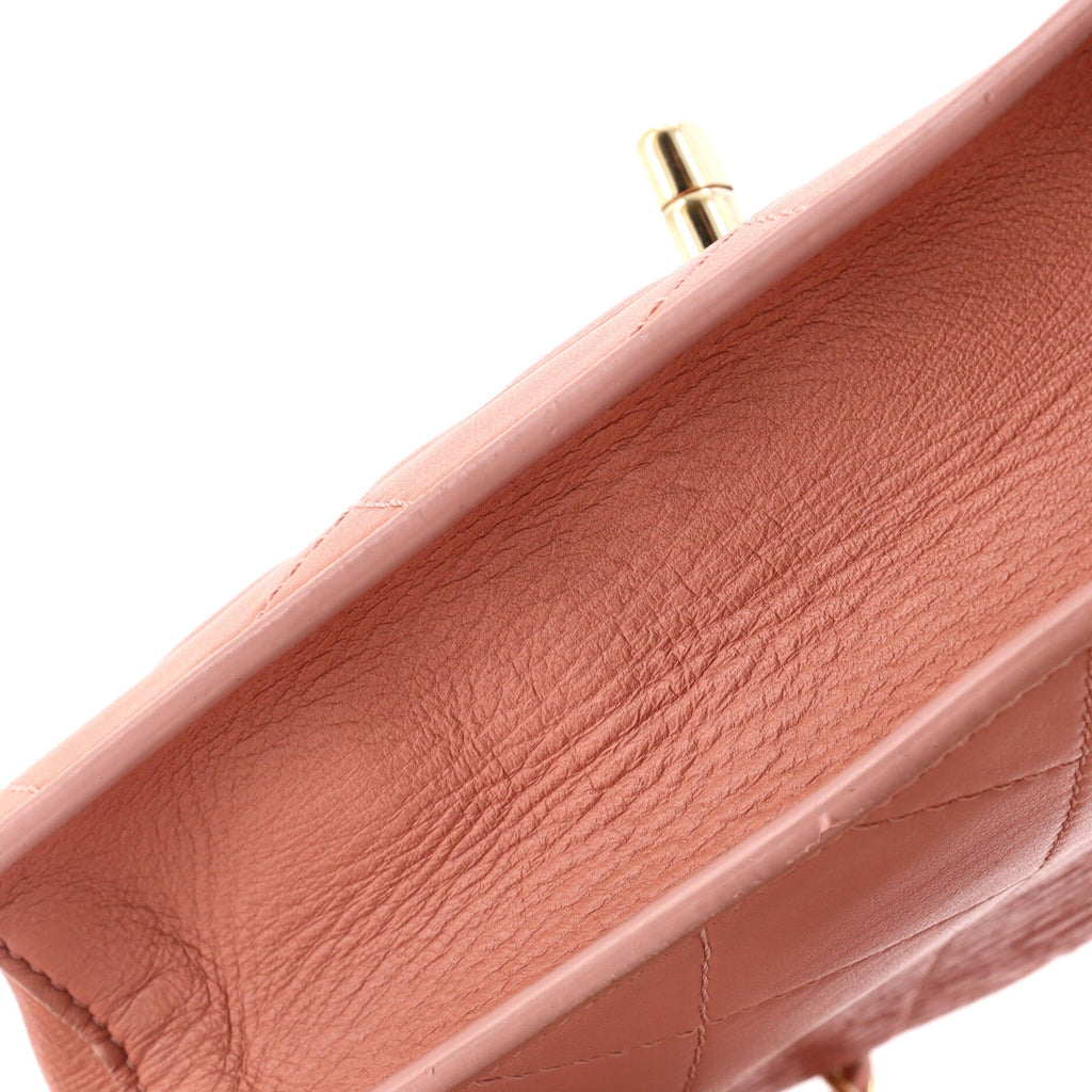 Chanel CC Front Pocket Flap Bag Stitched Calfskin Small