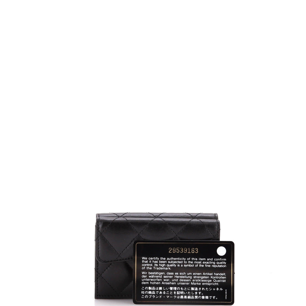 Chanel Reissue Flap Card Case Quilted Aged Calfskin