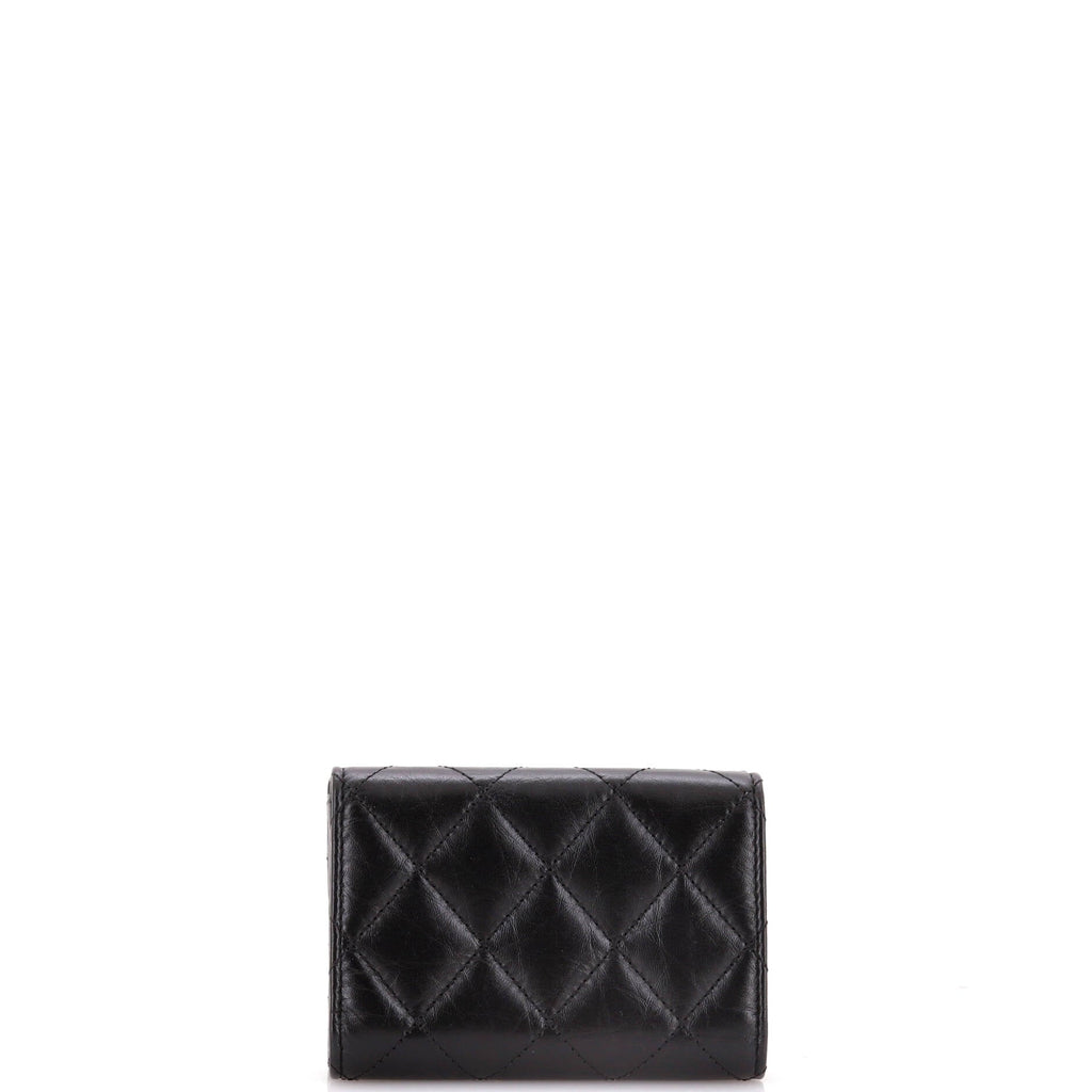 Chanel Reissue Flap Card Case Quilted Aged Calfskin