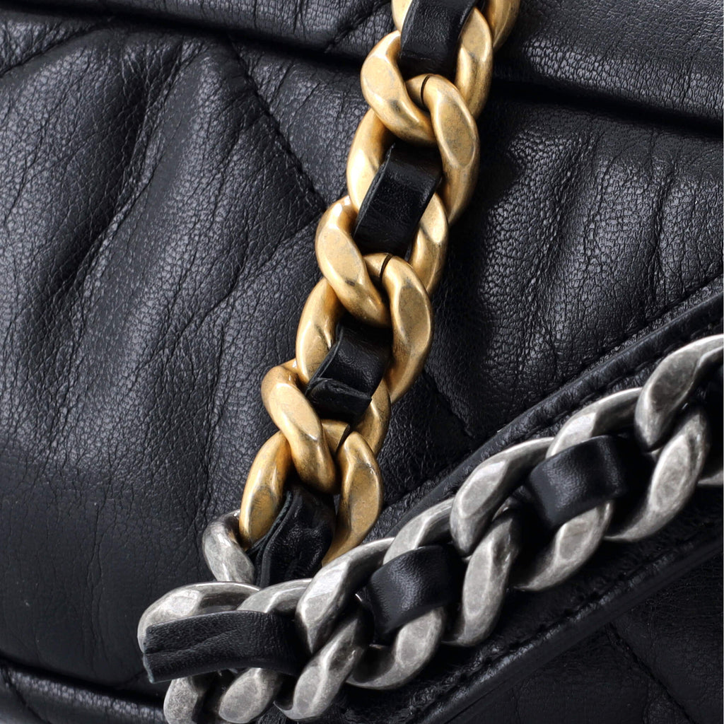 Chanel 19 Flap Bag Quilted Leather Large