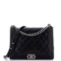Chanel Boy Flap Bag Quilted Calfskin Large