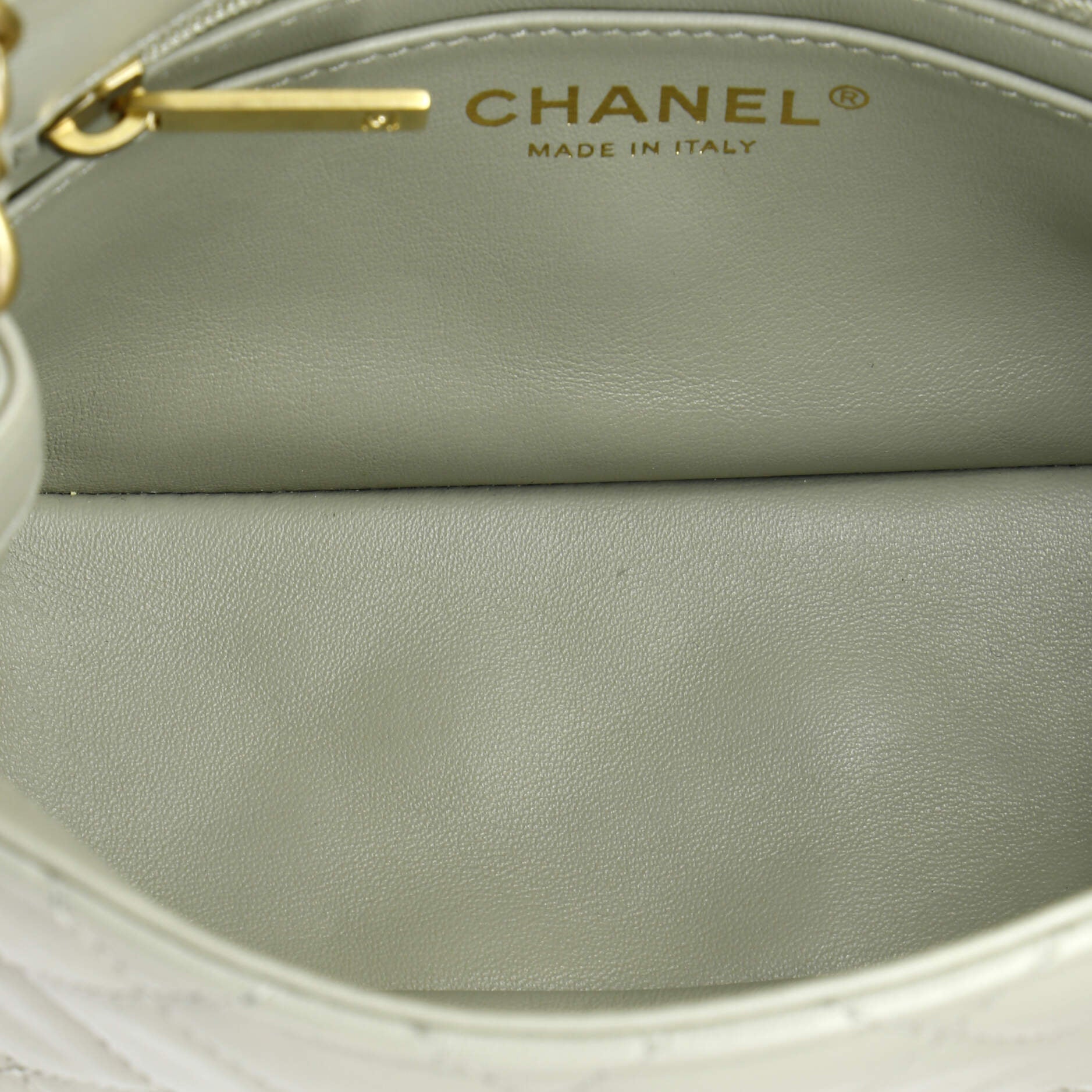 Chanel Pearl Crush Square Flap Bag Quilted Lambskin Mini