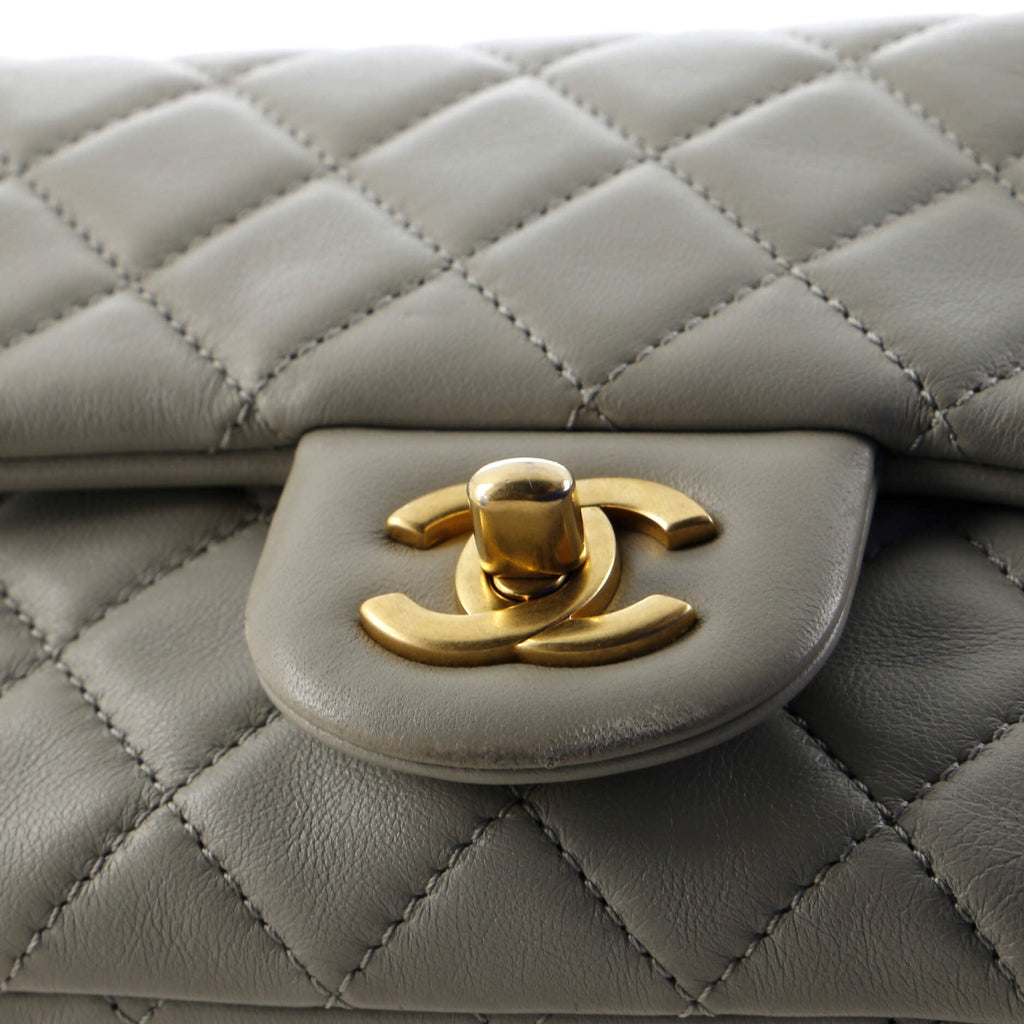 Chanel Pearl Crush Square Flap Bag Quilted Lambskin Mini