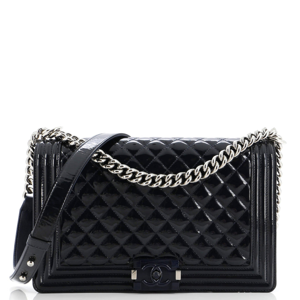 Chanel Boy Flap Bag Quilted Plexiglass  New Medium