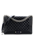 Chanel Boy Flap Bag Quilted Plexiglass  New Medium